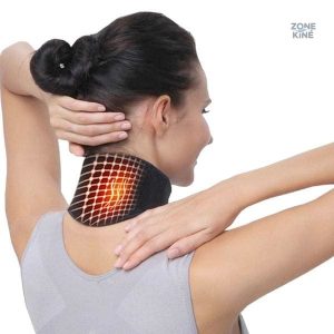 Collier cervical chauffant et magnétique pour soulager les douleurs