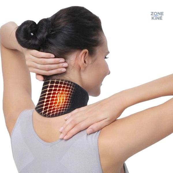 Collier cervical chauffant et magnétique pour soulager les douleurs