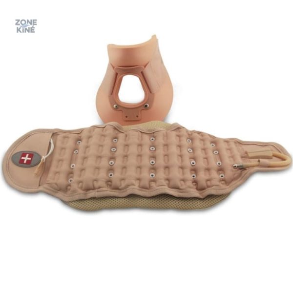 Accessoire de soulagement cervical semi-rigide, ajustable et efficace