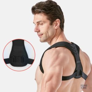 Correcteur de posture mixte, ajustable et confortable en néoprène