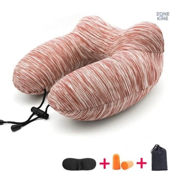 Coussin de voyage gonflable, idéal pour les trajets longs