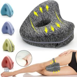 Coussin orthopédique genoux pour soulager le mal de dos