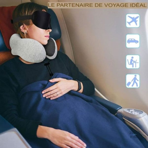 Oreiller ergonomique pour le voyage